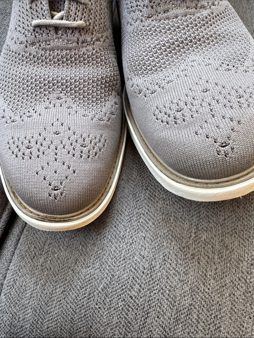 Cole Haan knit wingtip